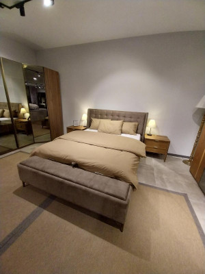 Bedroom luxury double bed design elegant modern bed new hotel