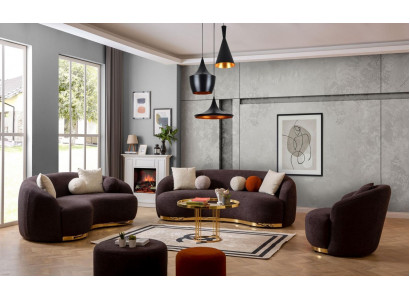 Stylish Living Room Set Sofas Designer Sofa Set 4+3+1 Seater Furniture