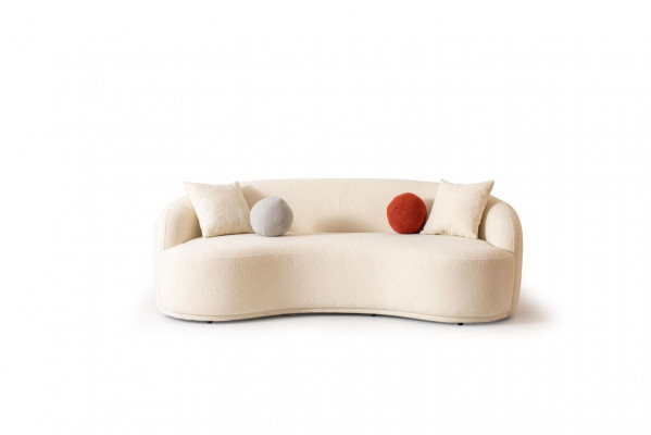 Design couch, semicircular couches, luxury sofa, upholstered furniture, 4-seater XXL big