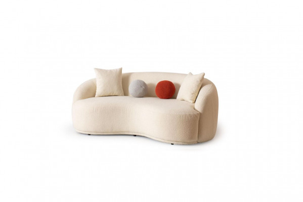 Modern sofa 3-seater designer furniture white color style couches sofas 230cm