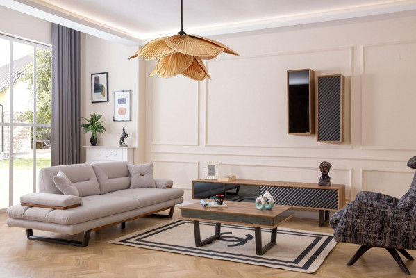 Design sofa set coffee table sofa 6-piece living room set luxury furniture