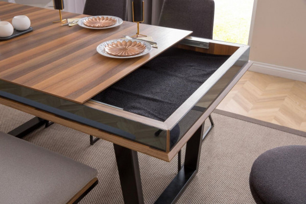 Complete dining set: dining table, 4 chairs, dining group, bench, dining table, 6-piece set.