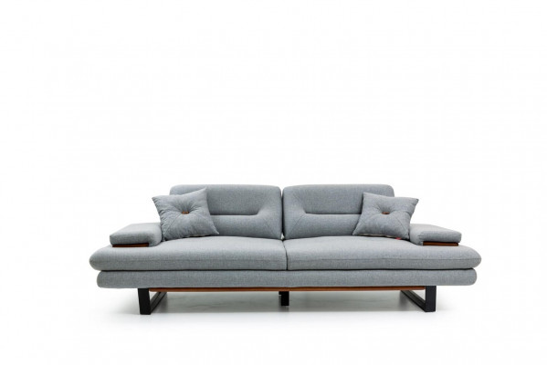 Modern furniture living room sofa 3-seater grey XXL big designer 238cm furniture