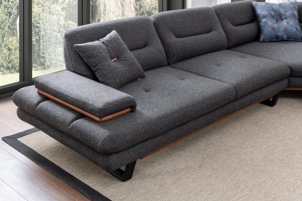 Designer 3-piece living room set L-shaped corner sofa + 3 + 1 seater modern new