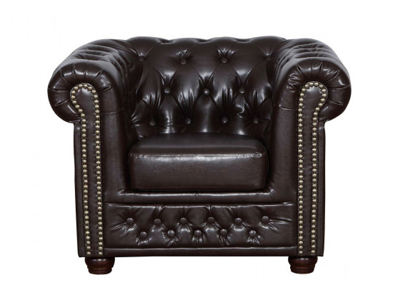 Chesterfield armchair TV couch 1 seater sofa textile leather couches upholstery