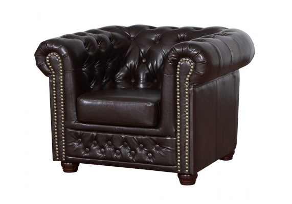 Chesterfield armchair TV couch 1 seater sofa textile leather couches upholstery
