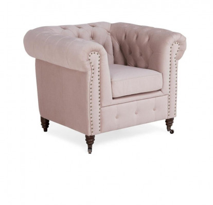 Elegant Design Chesterfield Upholstered Armchair TV Seat Club Lounge Textile