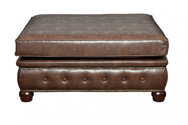 Footstool Club Lounge Stool Chesterfield Textile Ottoman Design Ottoman Fabric