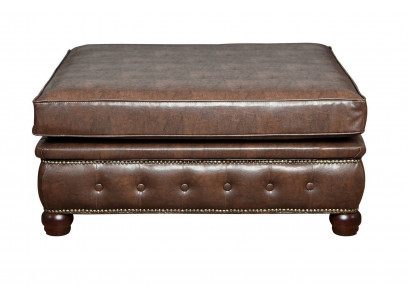 Footstool Club Lounge Stool Chesterfield Textile Ottoman Design Ottoman Fabric