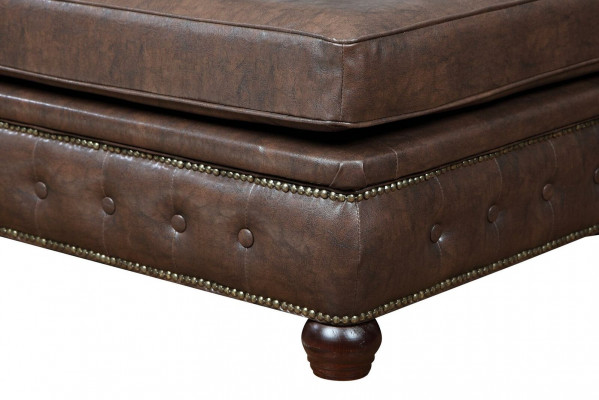 Footstool Club Lounge Stool Chesterfield Textile Ottoman Design Ottoman Fabric