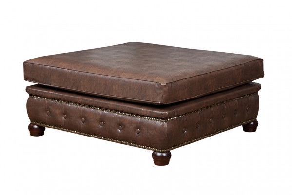 Footstool Club Lounge Stool Chesterfield Textile Ottoman Design Ottoman Fabric