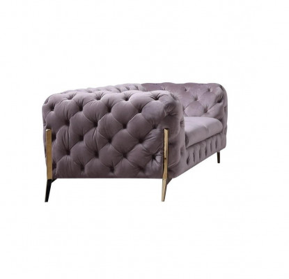 Design Chesterfield Sofa 2-seater Couch Upholstery Fabric Sofas Velvet New Two-seater