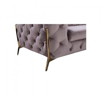Design Chesterfield Sofa 2-seater Couch Upholstery Fabric Sofas Velvet New Two-seater