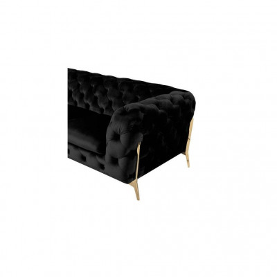 Design Chesterfield Sofa 2-seater couch velvet upholstery fabric sofas two-seater new