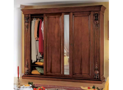 Bedroom wardrobe furniture luxury solid wood cabinets design new