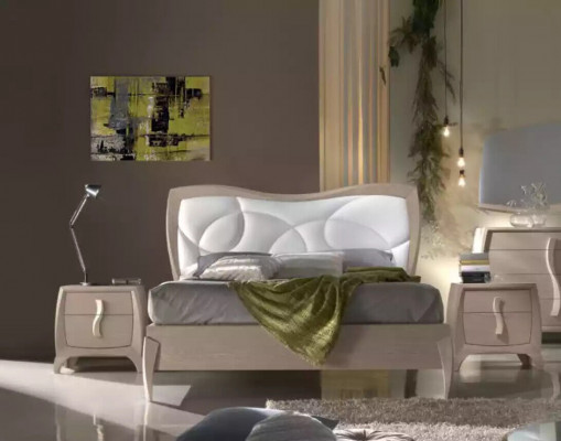 Bed 2x Nightstands 6-piece Bedroom Set Design Modern Luxury Furniture New