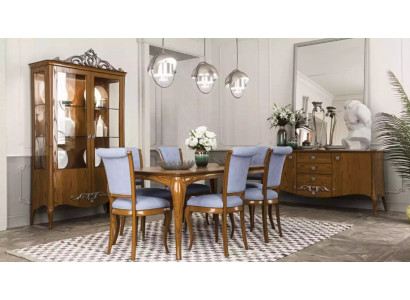 Dining room set ensemble table 6x chairs design sideboard furniture luxury new