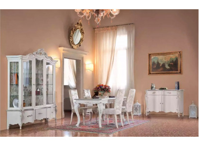 Classic dining room furniture dining set dining table 4x chairs dining group 7-piece set