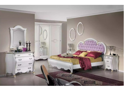 Classic bedroom set bed frame 2x nightstands dresser furniture