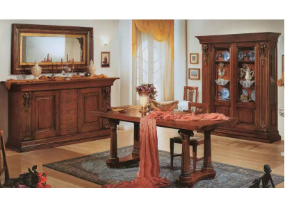 Dining room set, dining table, sideboard, display cabinet, mirror, luxury classic furniture