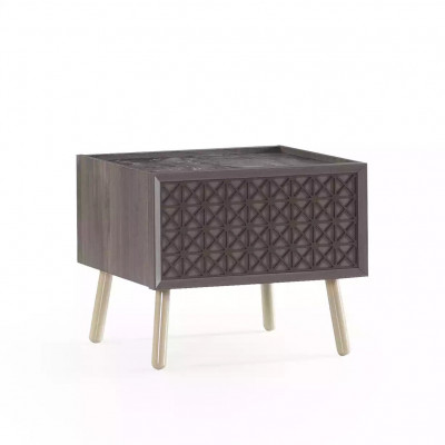 Bedroom Nightstand Night Console Wood Gray Children's Nightstand Luxury
