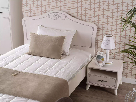 Bedside table nightstand bedroom wood white children's bedside table luxury