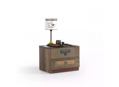 Nightstand Children's Room Bedside Table Wood Brown Children's Nightstand Luxury