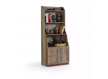 Children's shelf bookshelf bookcase standing shelf wooden shelf brown cabinet