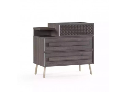 Chest cupboard wood dressers bedroom sideboard design gray luxury