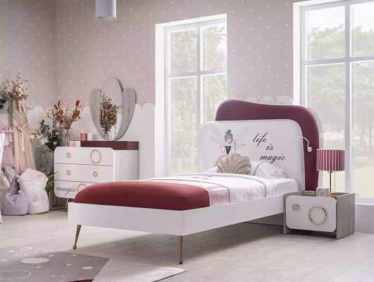 Designer children's bed girl room furniture bed frame single bed furniture