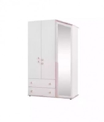 Design wardrobe wooden cabinet cabinet furniture wood mirror white new