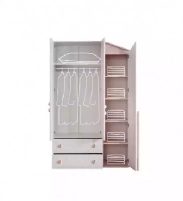 Design wardrobe wooden cabinet cabinet furniture wood mirror white new