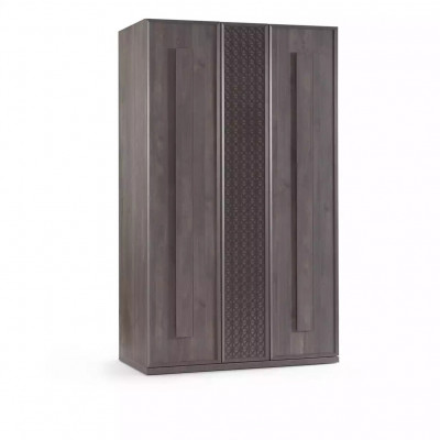 Wooden cabinet luxury wardrobe cabinet furniture wood gray 3-door design