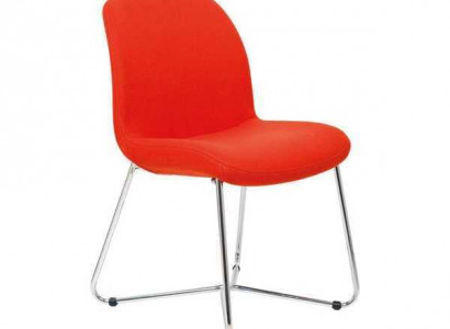 Luxury orange design upholstered chairs office furniture new textile furniture