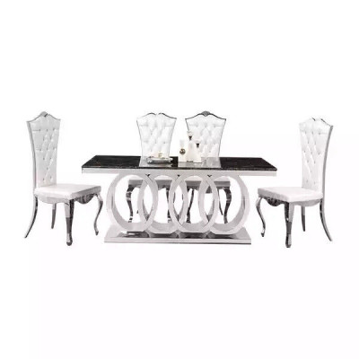 Modern dining table stainless steel table dining room tables designer furniture tables