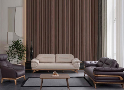 Living room furniture designer sofa set three-seater armchair seating group new