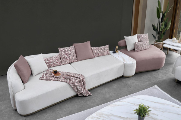 Sectional sofa fabric sofa pink large sofa upholstered sofa modern sofas