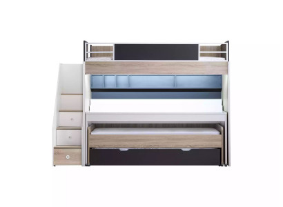 Luxury Bunk Bed Bed 3 Sleeping Places Multifunction Bed Wood Loft Bed Wood