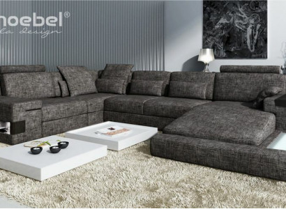 Modern living room design corner sofa furniture corner couch textile upholstery couch sofa U shape