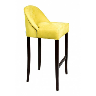 Yellow Chesterfield Bar Stool Modern Single Seater Luxury Lounge Furniture