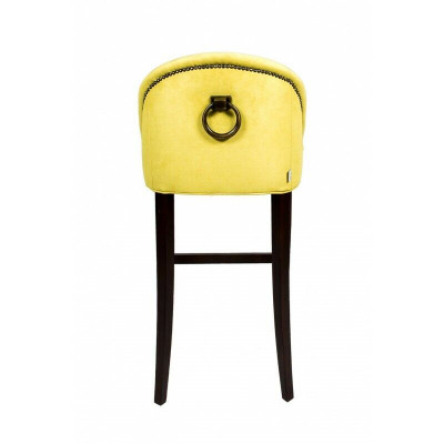 Yellow Chesterfield Bar Stool Modern Single Seater Luxury Lounge Furniture
