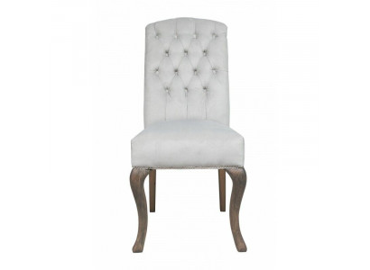 Chesterfield x4 Upholstered Chairs Designer Set Textile Chairs Luxurious Set of 4