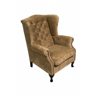 Wingback armchair armchair television chair padded sofa relax 1-seater Chesterfield