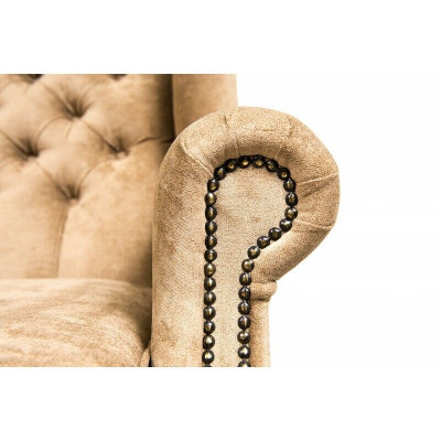 Wingback armchair armchair television chair padded sofa relax 1-seater Chesterfield