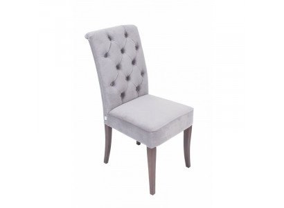 Gray Chesterfield chair set designer seating furniture set x4-chair set