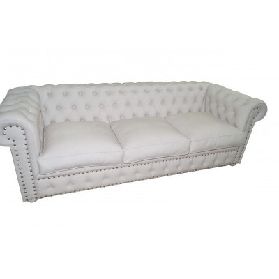 Chesterfield three-seater couch upholstered sofa design leather sofas couches 3-seater