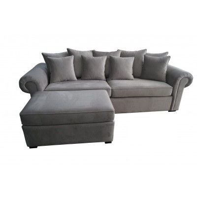 Sofa 3-seater Chesterfield upholstery classic sofas three-seater fabric couches