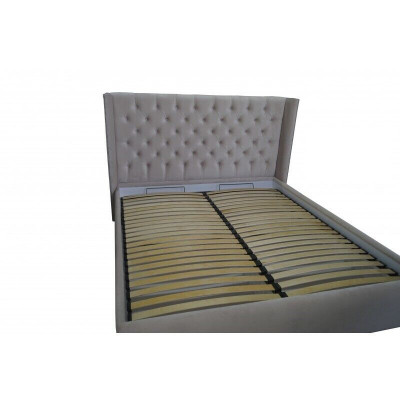 Chesterfield bed upholstery double hotel decor beds bedroom 180x200cm
