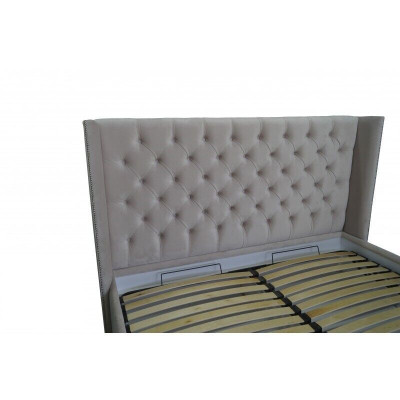 Chesterfield bed upholstery double hotel decor beds bedroom 180x200cm