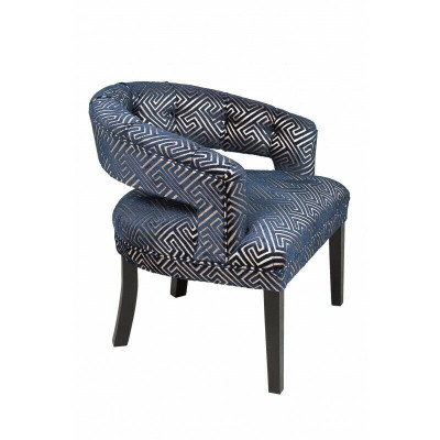Design Chesterfield Chairs Set Upholstered Textile Chair Hotel Group Set of 4